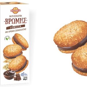 Greek oat COOKIES VIOLANTA filled w chocolate cream 180gr code 01.392