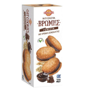 Greek oat COOKIES VIOLANTA filled w chocolate cream 180gr code 01.392