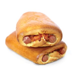 Brioche dough with double sausage plus bacon 30X230gr STS (LO-001)