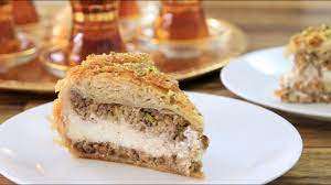 Frozen round Baklava Cheese cake 8pcs PP code 170043