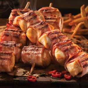Frozen chicken and bacon souvlaki 100gr 5kg KREARISTON