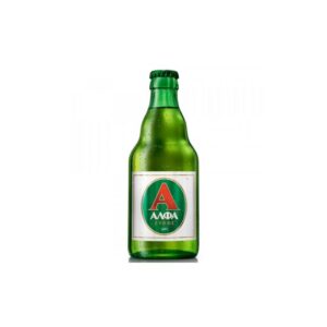 Greek beer ALFA 24x330ml glass bottle