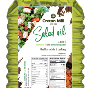 Greek mixed (EVOO and Vegetarian oil) SALAD OIL CRETAN MILL 5lt pet