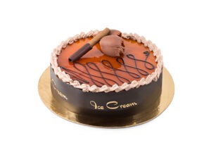 Greek round CARAMEL-COCOA MISS GELO ice cream cake PAPA code 117056