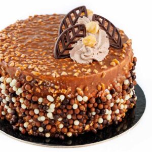 Greek style frozen round HAZELNUT PRALINE ZOOMSERIE cake approx. 1kg code 60403
