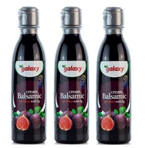 Greek balsamic vinegar w fig syrup 250ml in glass bottle GALAXY
