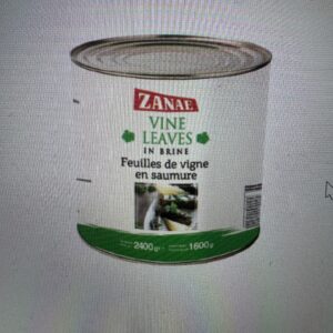 Greek vine leaves in brine 2,4kg jar ZANAE