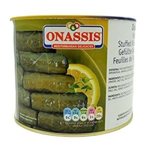 Greek traditional stuffed vine leaves (DOLMADES) ONASSIS 6x2kg