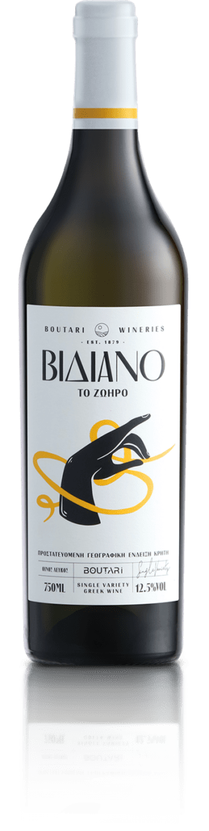 Greek white wine VIDIANO BOUTARI from Crete 12x750ml