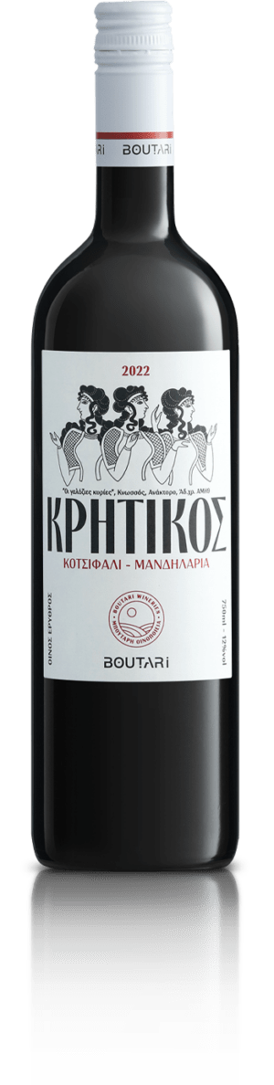 Greek red wine KRITIKOS BOUTARI Kotsifali-Mandilaria 12x750ml