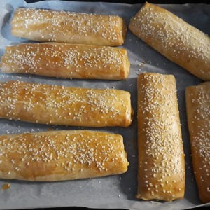 Greek traditional flute (koulouri) w cream cheese 30x220gr STS (KO-011)