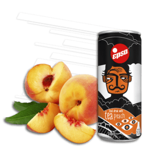 Greek iced tea peach EPSA 24x330ml can