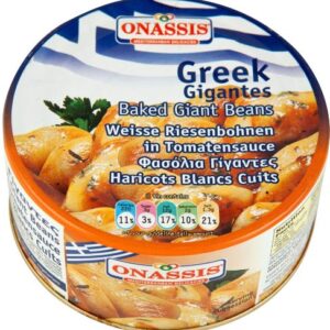 Greek baked butter beans (GIGANTES) in tomato sauce 24x280gr ONASSIS
