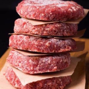 Greek style frozen hamburger 180gr KING’S 5kg/case code 2200301002