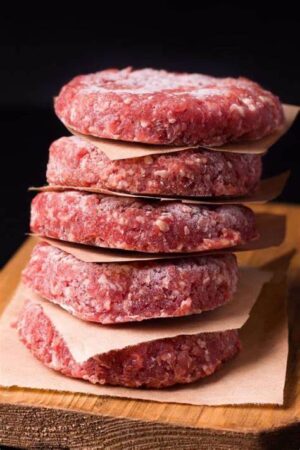 Greek style frozen hamburger 180gr KING'S 5kg/case code 2200301002