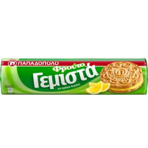 Greek style SANDWICH LEMON BISCUITS PAPADOPOULOU 12x200gr