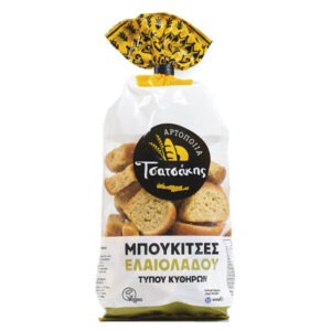 Greek KYTHIRA island style barley rusks w olive oil TSATSAKIS 400gr