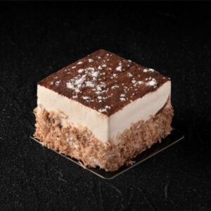 Greek frozen individual squared TIRAMISU cake 12x160gr/case ZF code 02761