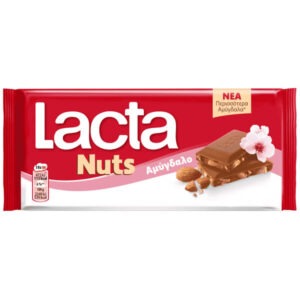Greek milk chocolate w ALMONDS LACTA 14x85gr
