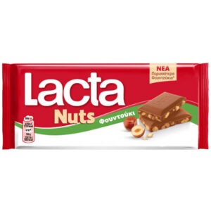 Greek milk chocolate w HAZELNUTS LACTA 14x85gr