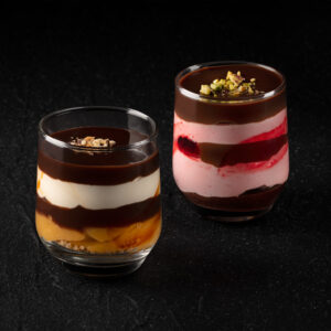 Greek style frozen mixed cakes in bowl MIX LUXURY (Lila Pause-Banoffee) 20x280gr/case GS code 02493