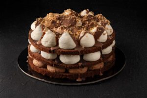 Greek style frozen rounded NAKED COOKIES cake approx. 1,5kg GS code 01693