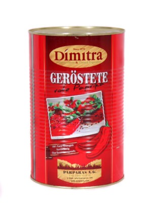 Greek canned roasted red peppers DIMITRA 2,4kg net weight