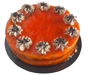 Greek style frozen Gateux orange/choco cake approx. 1.250kg ZF code 516OC