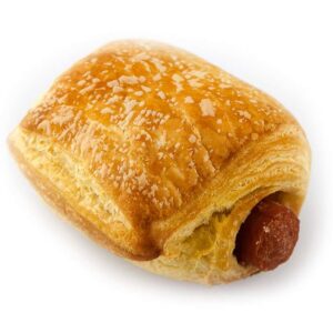 Greek style frozen mini croissant w sausage 8kg/case PBF code 12115