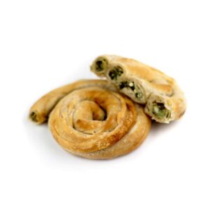 Greek country style frozen twirly spin-cheese pies 40x220gr/case PBF code 17010