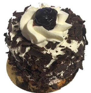 Greek frozen individual squared BLACK FOREST cake 12x160gr/case ZF code 02769