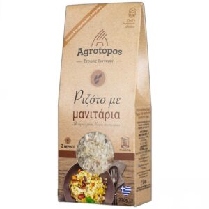 Packaged premium recipe RISOTTO w mushrooms AGROTOPOS 220gr