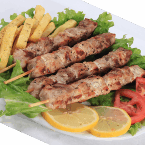 Greek frozen handmade marinated pork belly-neck souvlaki 120gr 5kg/case LAF code 911602120