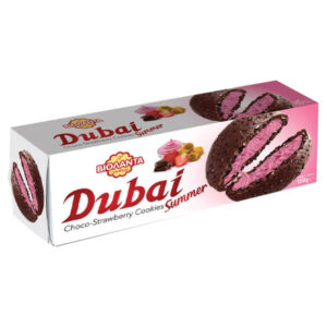 Greek oat cookies VIOLANTA filled w Dubai choco and strawberry cream 180gr