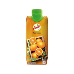 Greek natural orange juice AMITA 24x330ml