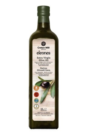 Greek EVOO ELEONES marasca glass bottle 1lt