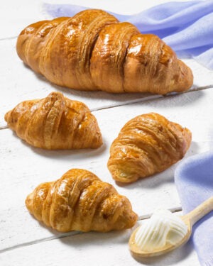 Greek style frozen margarine vegan croissant 50x120gr HZ code 160471