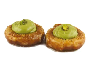 Greek style frozen mini nest pistachio in chocolate in syrup PASTAKI code 7041