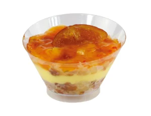 Greek style frozen individual ORANGE w custard cream in bowl 180gr PASTI code 4012