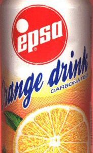 Greek fizzy drink orangeade EPSA in cans 24x330ml