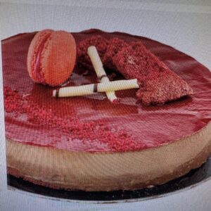 Greek style frozen RED PASSION cake 1kg ZS code 60823