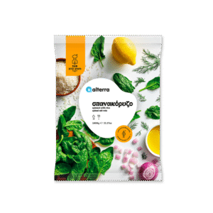 Greek frozen packaged spinach and rice (spanakorizo) 8x1kg ALTERRA 94001400002