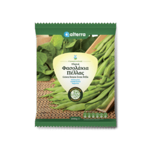 Greek packaged frozen retail flat green beans 11x900gr ALTERRA 11001400004