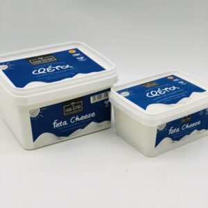 Greek PDO feta cheese in brine KALA VOUNA 400gr plastic container