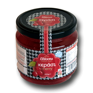 Greek traditional cherry preserve AGRIFREDA 453gr in jar