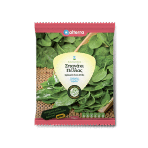 Greek packaged frozen IQF Greek spinach leaf 8x750gr  ALTERRA 09001400001