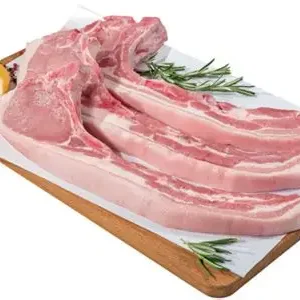 Greek frozen pork TOMAHAWK steak (pork steak w belly part) in vacuum GREEK FARM 101090017
