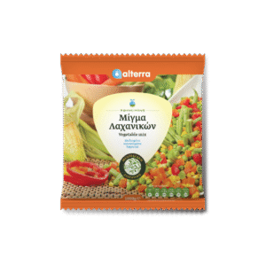 Greek packaged frozen retail mixed vegetables 12x750gr ALTERRA 17001400005