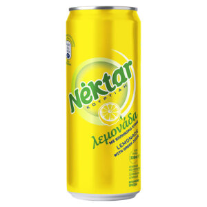 Greek canned fizzy drink lemonade NEKTAR 24x330ml