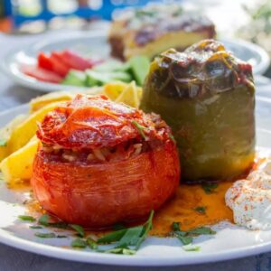 Greek frozen stuffed peppers and tomatoes rice/herbs in 3x2kg SPITRO code P4222089